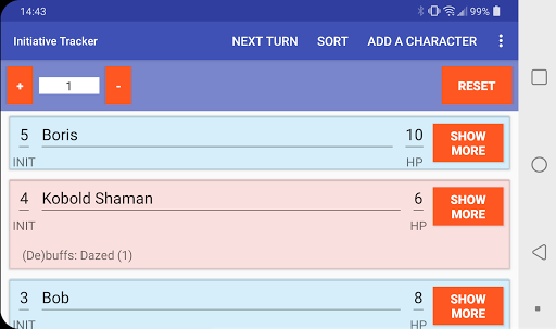 Rekijans Initiative Tracker