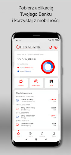 Android application HexaBank screenshort