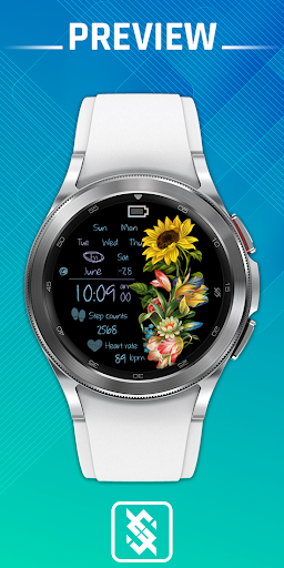 Android application BFF7 - Neon Art Sunflower screenshort
