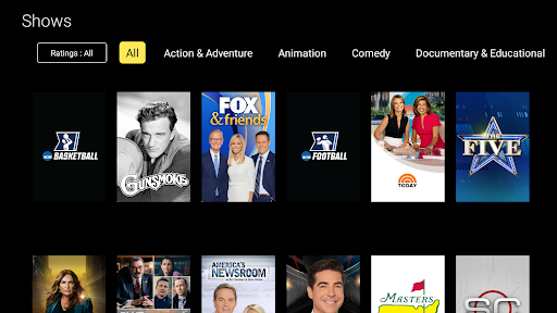 Screenshot of Vyve HDTV Service