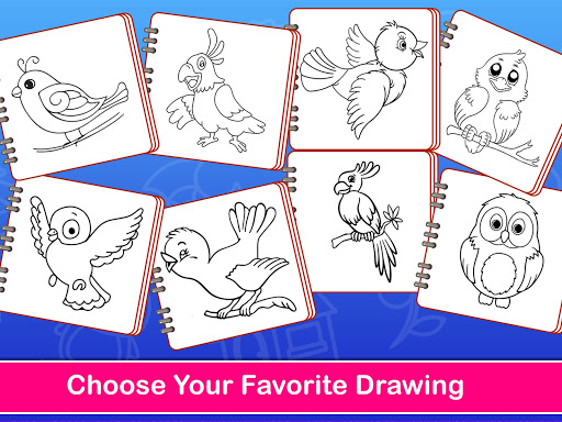 Birds Coloring Book  Drawing Book - Kids Game