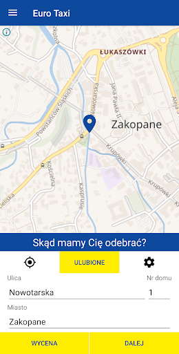 Euro Taxi Zakopane Screen 3