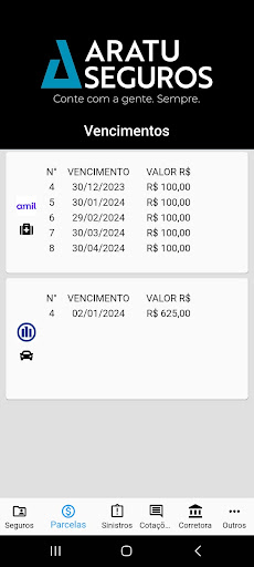 Aratu Seguros Screen 2