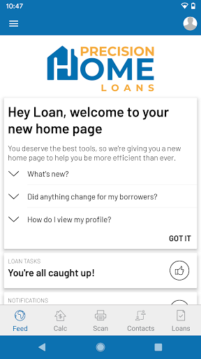 Android application Precision Connect screenshort