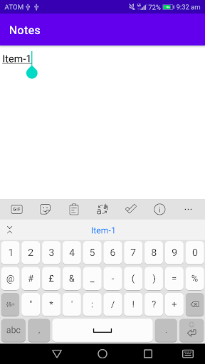 Notes Screen 2