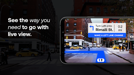 Earth Maps Go, Navigation Screen 2