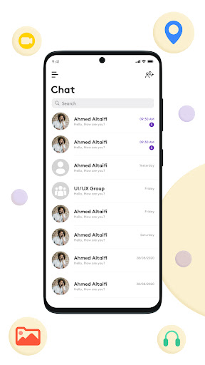 Android application Eyenak Chat screenshort