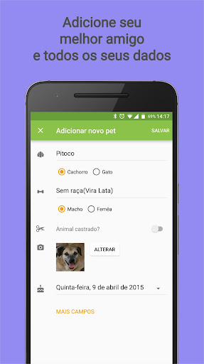 Android application My Pet screenshort