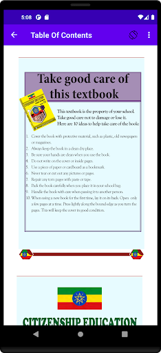 Android application Citizenship Grade 9 Textbook screenshort