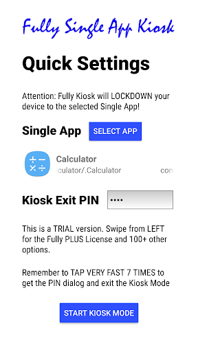 Fully Single App Kiosk 1.11.1-play screenshots 1