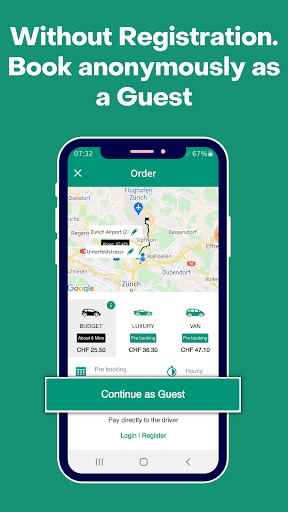YOURTAXI - Request Taxi 24h Screen 2