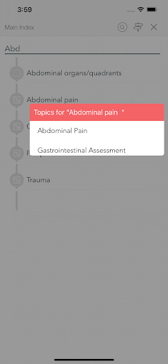 RNotes®: Nurses Pocket Guide Screen 2