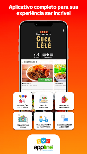 Android application Restaurante Cuca Lêlê screenshort
