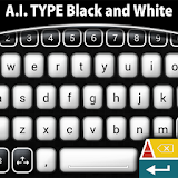 A.I. Type Black and White א icon