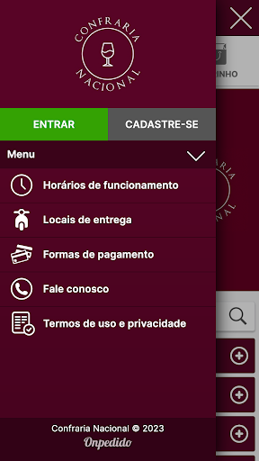 Android application Confraria Nacional screenshort