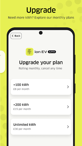 Android application ion EV screenshort