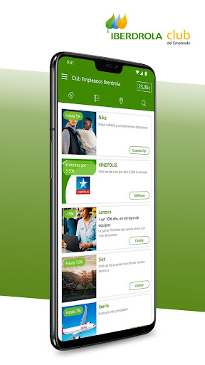Android application Iberdrola Club screenshort