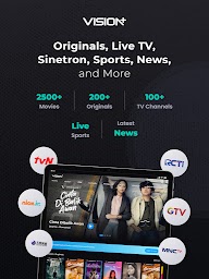 Vision+ : Live TV, Film & Seri