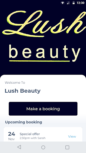 Android application Lush Beauty screenshort