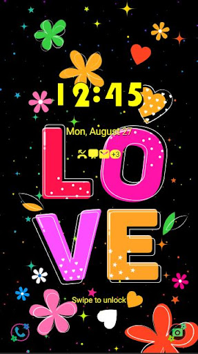 Flower Love Pattern- Wallpaper Screen 2