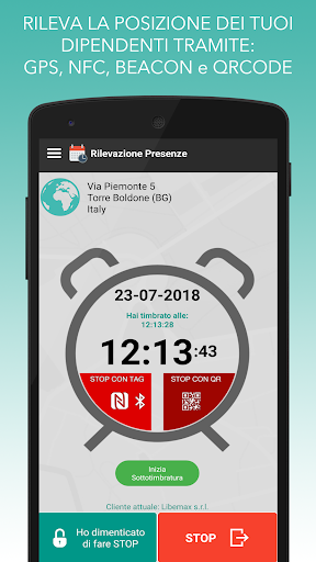 Rilevazione Presenze - Clock-in and clock-out  screenshots 1