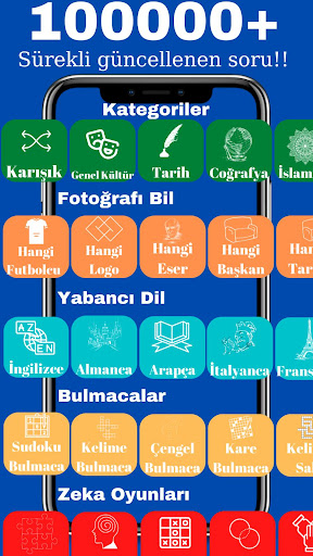 Android application Sen Bilirsin - Bilgi Yarışması screenshort