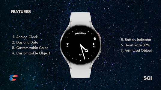 Sci: Animated Space Watchface