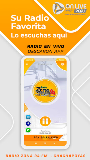 RADIO ZONA 94 - CHACHAPOYAS Screen 3
