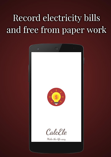 Android application Record electricity bills screenshort