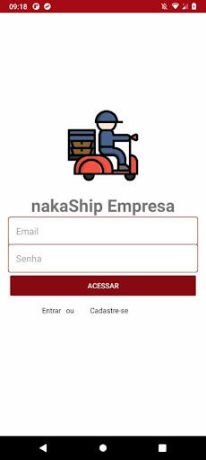 Android application nakaShipping - Empresa screenshort