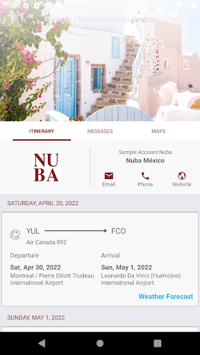 NUBA Luxury Travel Screen 3