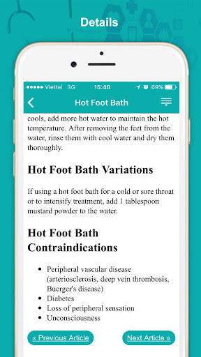 Health infomation - specialtie Screen 3