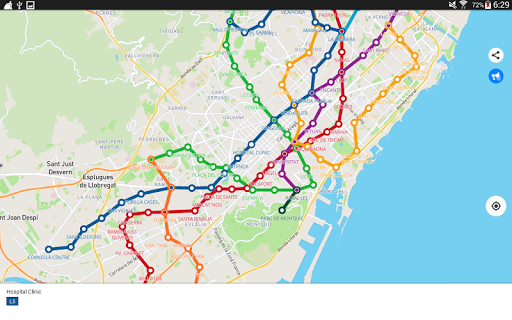 Screenshot of City transport Barcelona