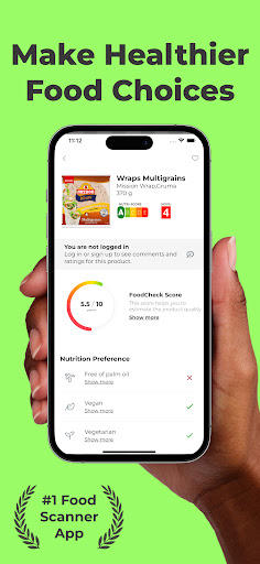 Android application Food Check: Product Scanner screenshort
