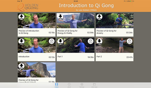 Android application Introduction to Qi Gong screenshort
