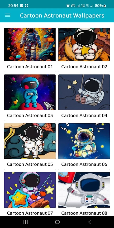 Cartoon Astronaut Wallpapersのおすすめ画像1