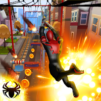 Subway hero spider : endless Dash Runner