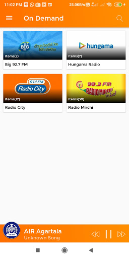 RadioAR–All India Radio AM/FM Screen 3