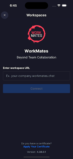 WorkMates Screen 2