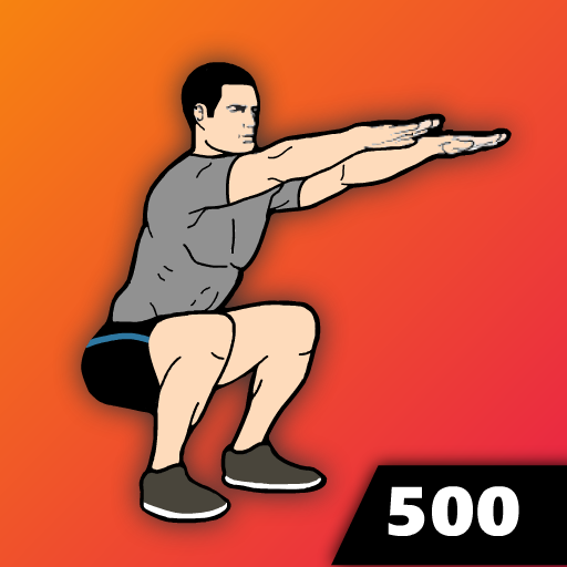 500 Squats: Home Workout  Icon
