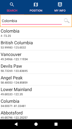 Columbia River GPS Charts Screen 2