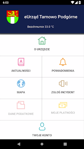 Android application eUrząd Tarnowo Podgórne screenshort