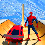 Cover Image of डाउनलोड स्पाइडर कार स्टंट मेगा रैंप कार 1.23 APK