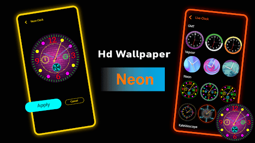Night Neon clock 1.0 APK + Mod (Free purchase) for Android