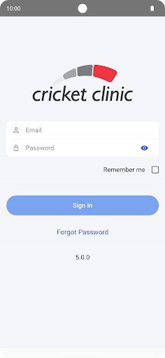 Android application Cricket Clinic screenshort