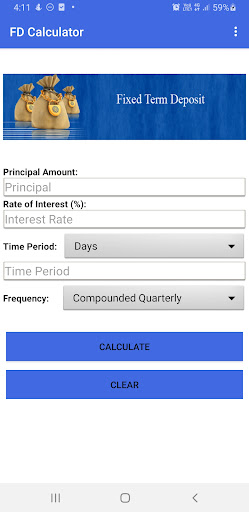 FD Calculator Screen 2