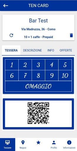 Android application TenCard screenshort