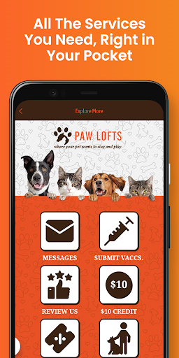 Android application Paw Lofts screenshort