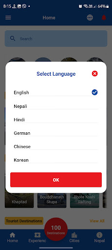 Android application Visit Nepal Official Guide screenshort