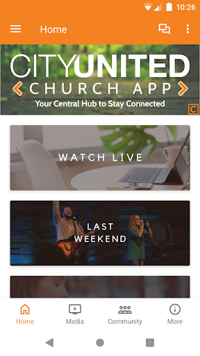 Android application CityUnited.church App screenshort